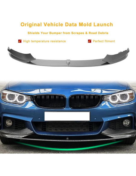 Lip Spoiler Frontal KHK para BMW Serie 4 F32 F33 F36 2014-2020