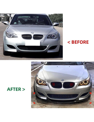 Kit Labio Divisor Parachoques Frontal BMW E60 E61 M5 2005-2010