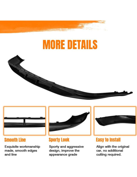 Spoiler Labio Parachoques Frontal MODILOVER para VW Jetta 1999-2005