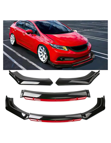 Kit de 4 Spoilers de Labio Frontal Universal DREAMOTOR