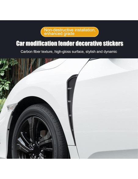 Ventilaciones Laterales de Guardabarros Miytsya 2 PCS ABS Carbono