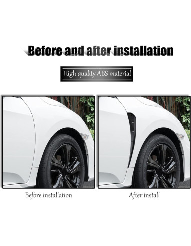 Ventilaciones Laterales de Guardabarros Miytsya 2 PCS ABS Carbono