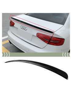 Alerón Trasero Estilo S4 Audi A4 Sedan 2013-2016 Negro Brillante