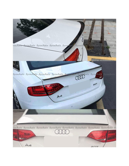 Alerón Trasero Estilo S4 Audi A4 Sedan 2013-2016 Negro Brillante