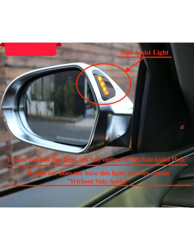 Cubierta de Espejo de Fibra de Carbono BODENLA para Audi A4 S4 A5 S5 2011-2016