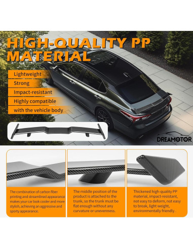 Alerón Trasero Universal DREAMOTOR 145 cm para Toyota y Honda