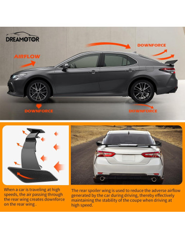 Alerón Trasero Universal DREAMOTOR 145 cm para Toyota y Honda
