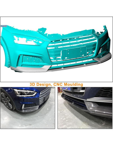 Spoiler Labio Frontal Fibra de Carbono MCARCAR para Audi A5 Sline 2017-2019