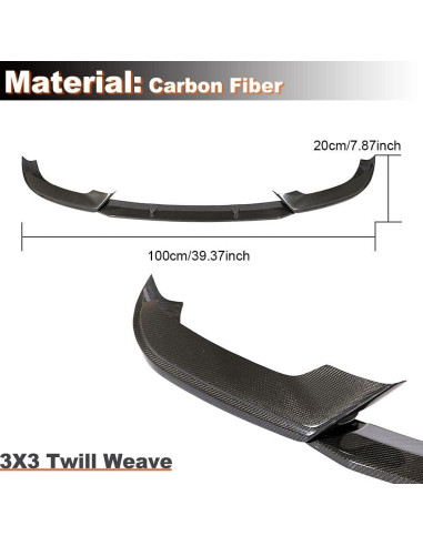 Spoiler Labio Frontal Fibra de Carbono MCARCAR para Audi A5 Sline 2017-2019
