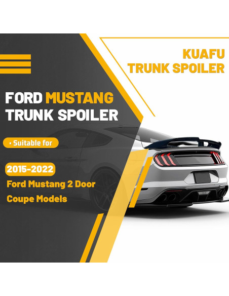 Spoiler de Maletero KUAFU para Ford Mustang 2015-2022 Coupe