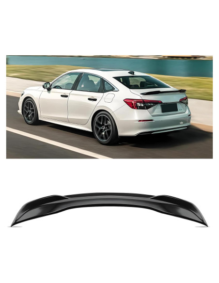 Alerón Trasero Honda Civic Sedán 2022-2026 Negro Brillante