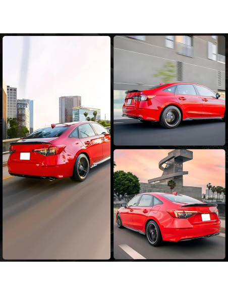 Alerón Trasero Honda Civic Sedán 2022-2026 Negro Brillante