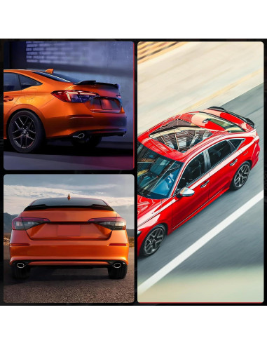 Alerón Trasero Honda Civic Sedán 2022-2026 Negro Brillante