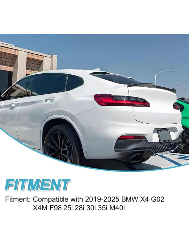 Alerón Trasero KHK G02 Negro Brillante para BMW X4 2018-2025