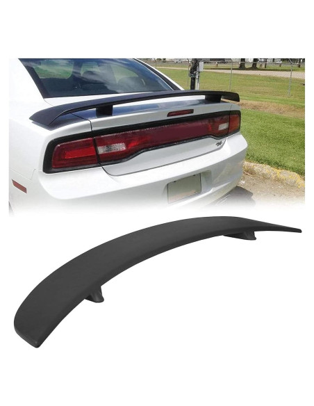 Alerón Trasero HECASA para Dodge Charger 2011-2023 Negro Mate