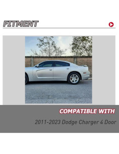 Alerón Trasero HECASA para Dodge Charger 2011-2023 Negro Mate 2