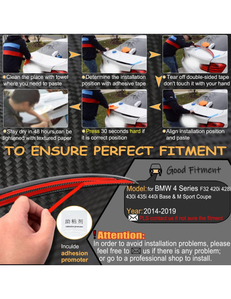 Spoiler de Maletero Fibra de Carbono MCARCAR para BMW F32 2014-2020