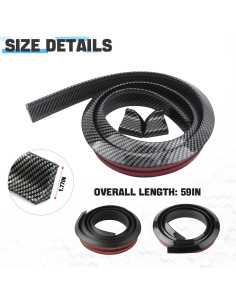 Kit de alerón trasero Blilo para maletero de automóvil 150 cm 2