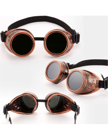 Gafas Steampunk Vintage 6 Pcs para Mujeres Góticas