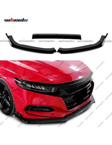 Labio Frontal WheelX para Honda Accord 2018-2020 Negro Brillante