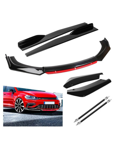 Spoiler Labio Frontal Universal Evargc + Extensión 2M + Difusor 48CM