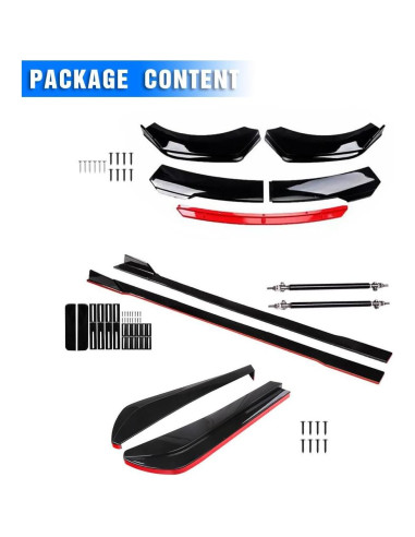 Kit de Carrocería Universal ABS - Spoiler y Difusor para Coches