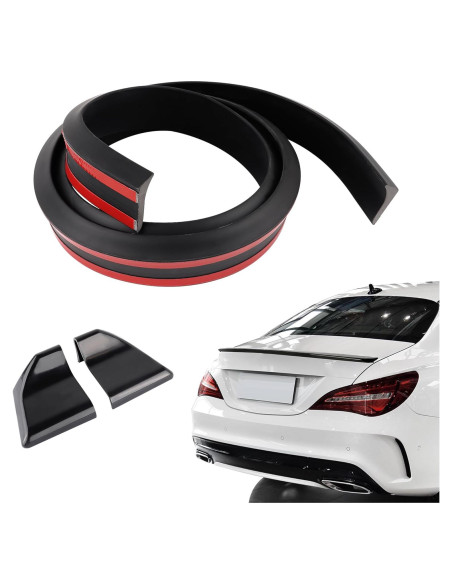 Alerón Trasero 3D Cortable Salior 1.49m PVC Negro/Fibra Carbono