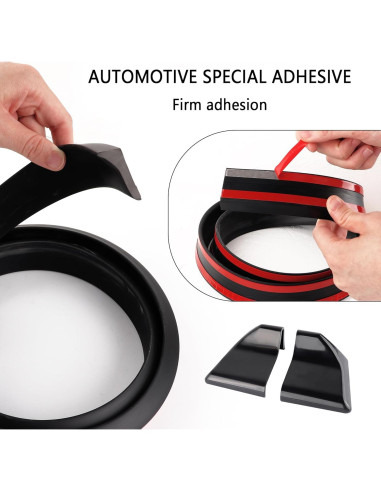 Alerón Trasero 3D Cortable Salior 1.49m PVC Negro/Fibra Carbono