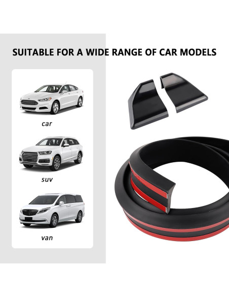 Alerón Trasero 3D Cortable Salior 1.49m PVC Negro/Fibra Carbono