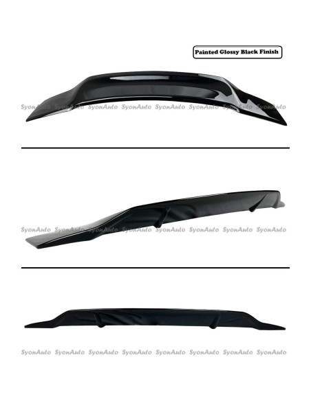 Alerón Trasero Duckbill Highkick Audi A3 S3 RS3 2014-2020 Negro