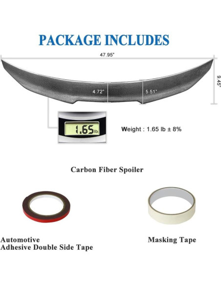 Alerón Trasero de Fibra de Carbono AeroBon para Audi A4 S4 2017-2024