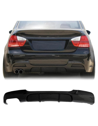Difusor Trasero BMW M-Sport E90 E91 E92 E93 2005-2012 Doble Salida