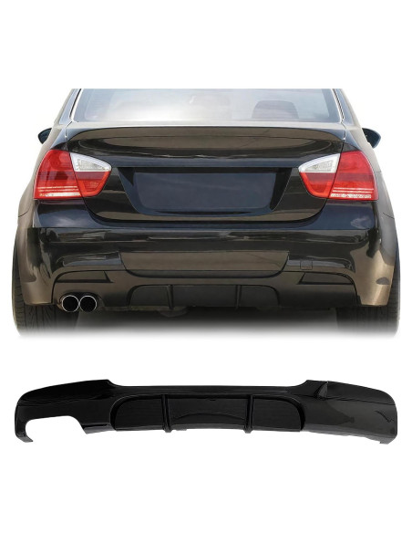 Difusor Trasero BMW M-Sport E90 E91 E92 E93 2005-2012 Doble Salida