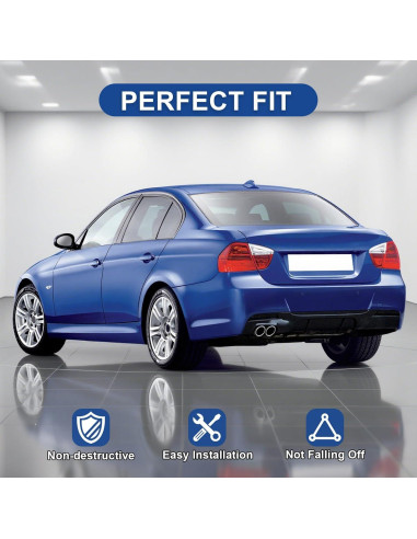 Difusor Trasero BMW M-Sport E90 E91 E92 E93 2005-2012 Doble Salida