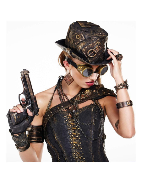 Gafas Steampunk Vintage 6 Pcs para Mujeres Góticas