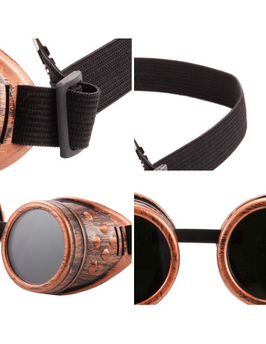 Gafas Steampunk Vintage 6 Pcs para Mujeres Góticas