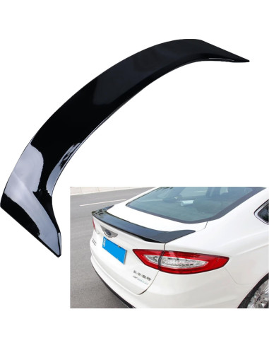 Alerón trasero Ford Fusion 2013-2020 ABS negro brillante