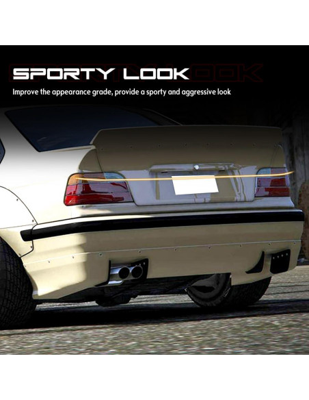 Spoiler de Maletero MagicDrift para BMW E36 1992-1998, PU Negro