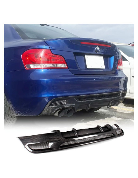 Difusor Trasero de Fibra de Carbono JC SPORTLINE para BMW Serie 1 E82 E88 2007-2013
