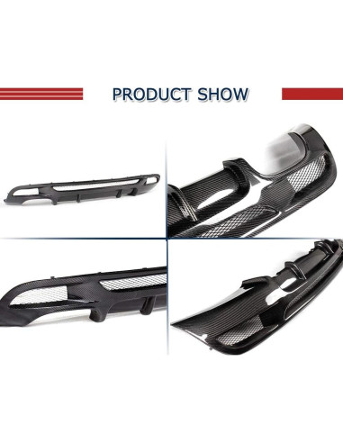 Difusor Trasero de Fibra de Carbono JC SPORTLINE para BMW Serie 1 E82 E88 2007-2013