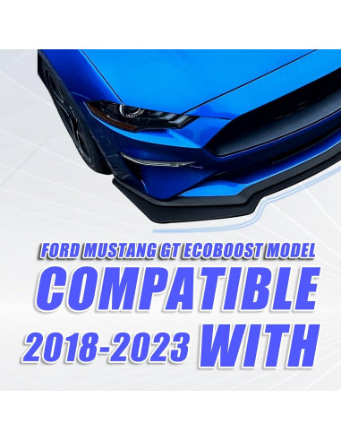 Labio Divisor Parachoques Frontal KUAFU para Ford Mustang 2018-2023