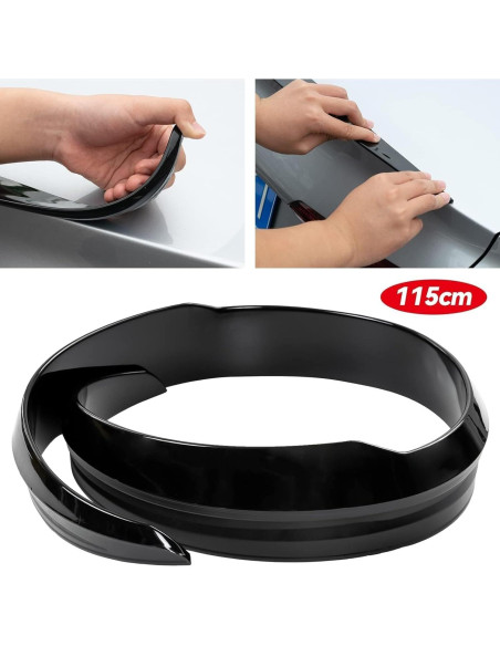 Spoiler Trasero Universal AUTOXBERT 45" Negro Brillante