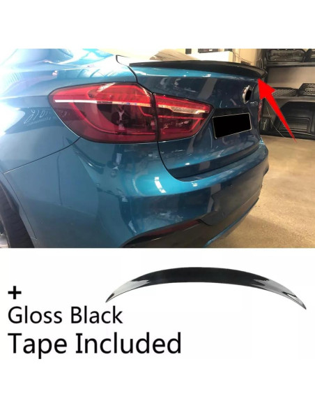 Alerón trasero negro brillante BMW X6 F16 F86 2015-2019