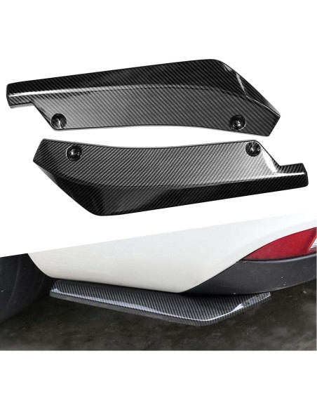 Difusores de Parachoques Trasero Mandark ABS Fibra de Carbono