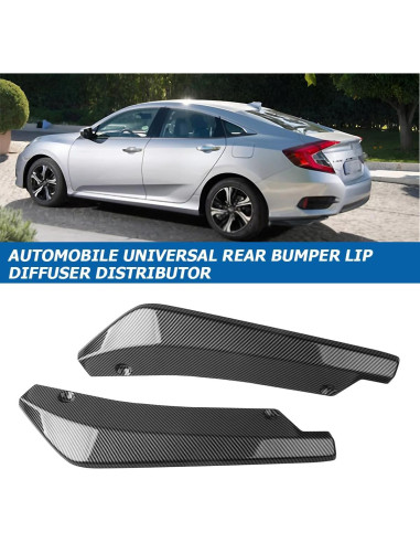 Difusores de Parachoques Trasero Mandark ABS Fibra de Carbono