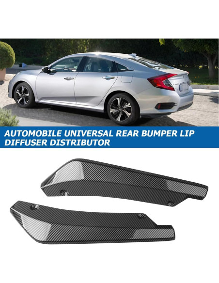 Difusores de Parachoques Trasero Mandark ABS Fibra de Carbono