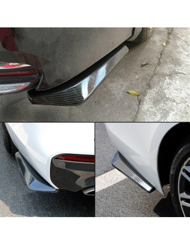 Difusores de Parachoques Trasero Mandark ABS Fibra de Carbono