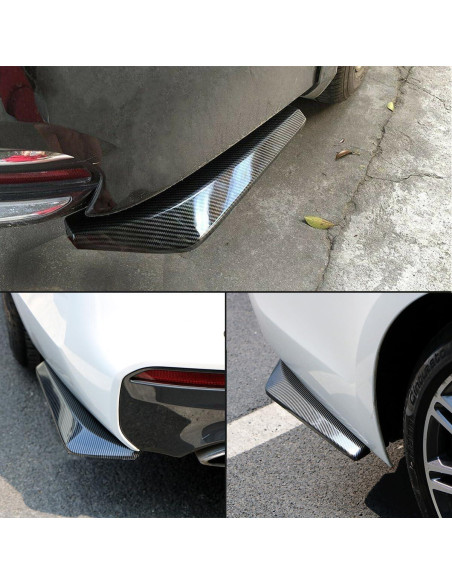 Difusores de Parachoques Trasero Mandark ABS Fibra de Carbono
