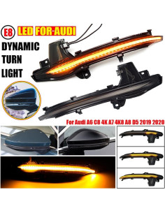 Luces de Señal de Giro LED Hacreyatu para Audi A6 A7 A8 2018-2020 2
