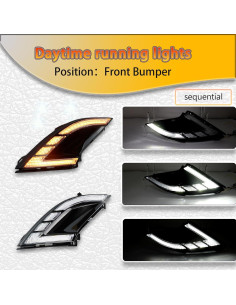 Luces de Niebla LED PGTOPONE para Honda Accord 2023-2024 2